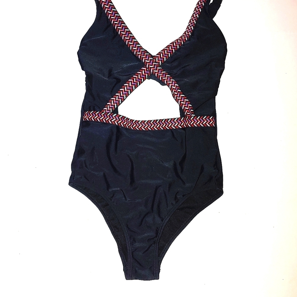 Xhilaration swimsuit. Black, one piece small